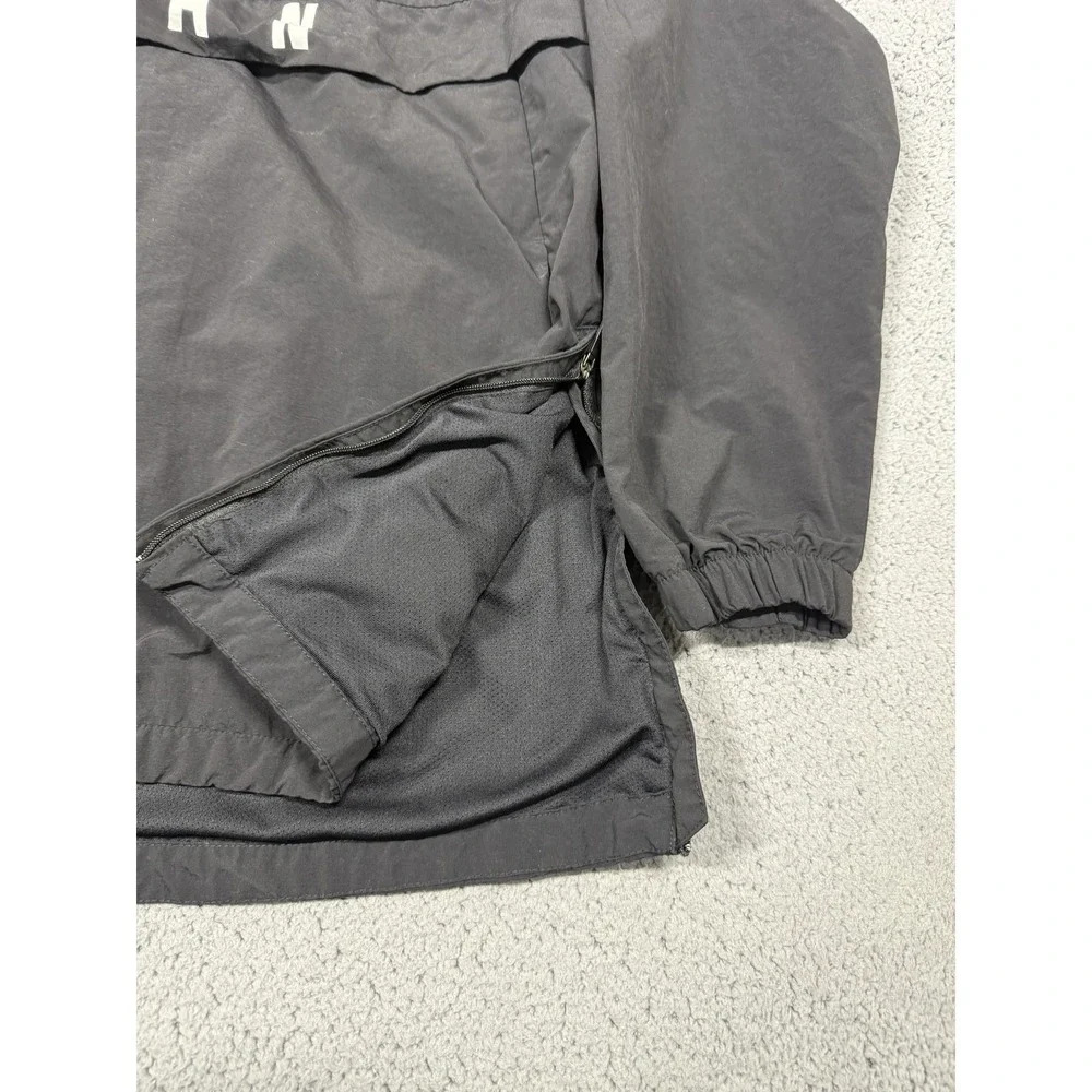Jordan Jacket Mens Large Black Hooded Pullover Windbreaker Basketball 942729-011